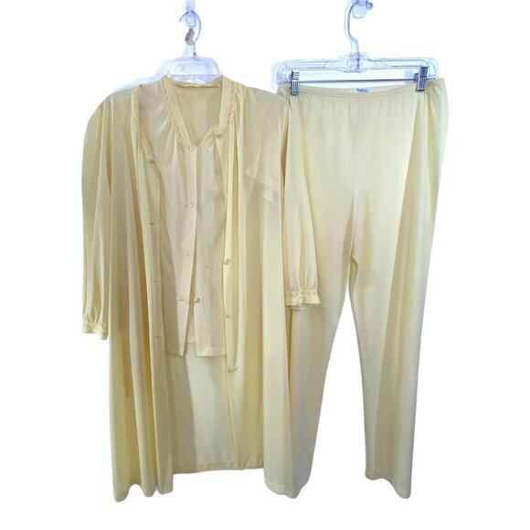 Vintage‎ Henson Kickernick Yellow Peignoir Trio Set Small - Picture 1 of 2